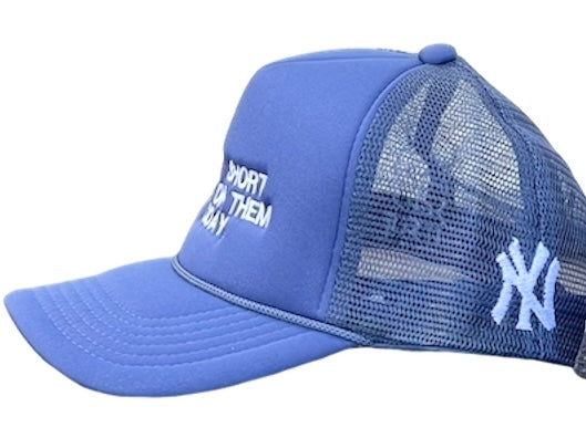Life Is Short Hat Navy Yankees